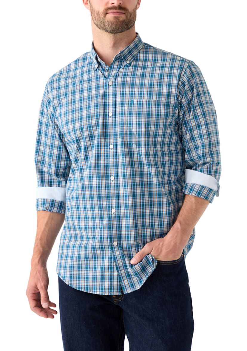 Dark Colored Plaid Shirt