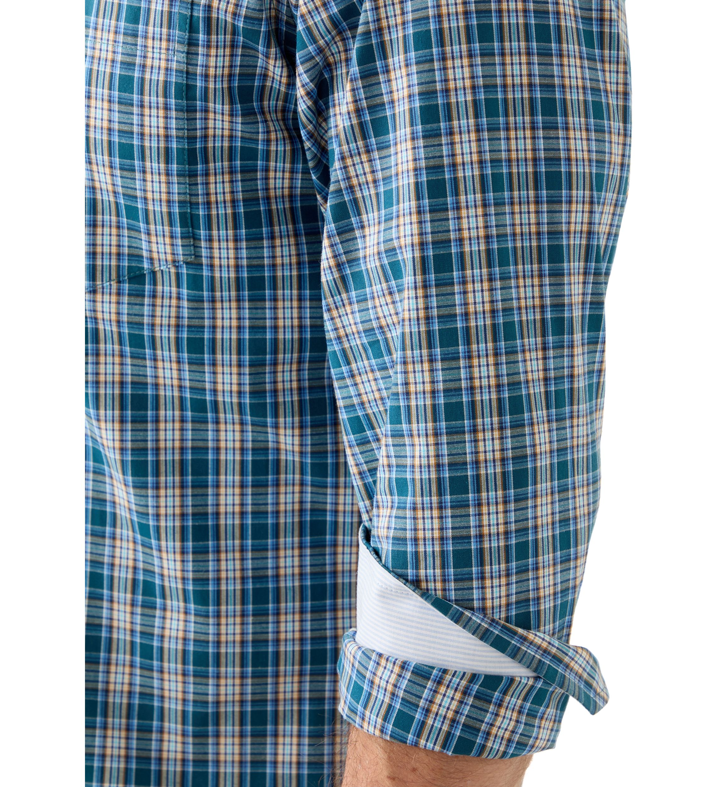 Dark Colored Plaid Shirt