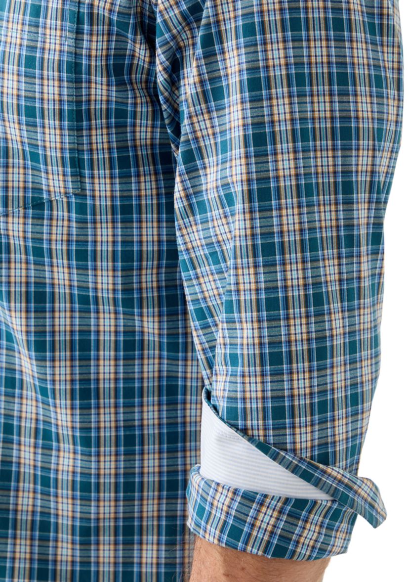 Dark Colored Plaid Shirt