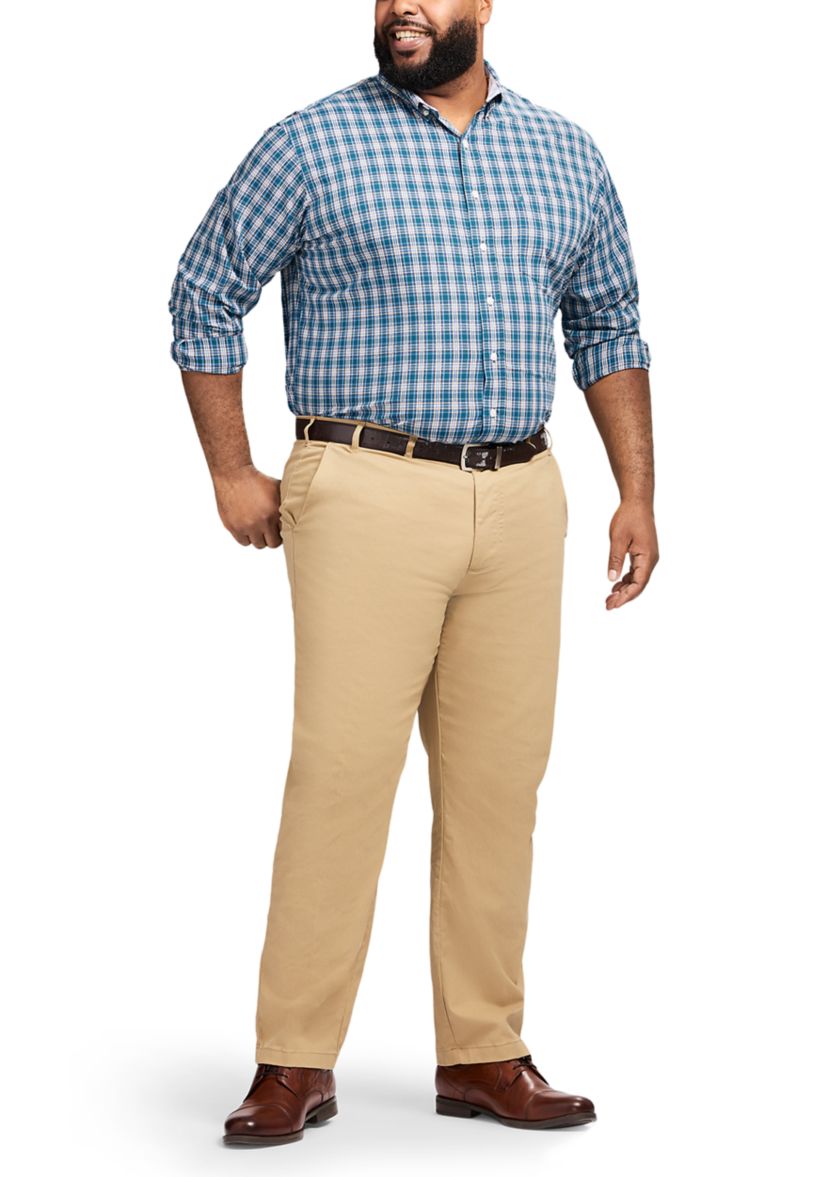 Big & Tall Long Sleeve Performance Comfort Button Down Shirt 