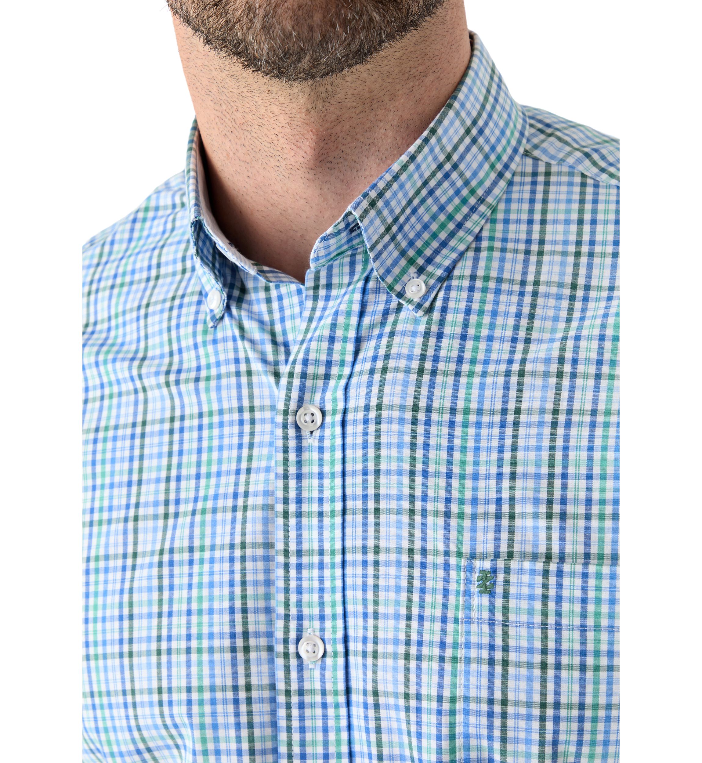  Long Sleeve Plaid Button Down Shirt 