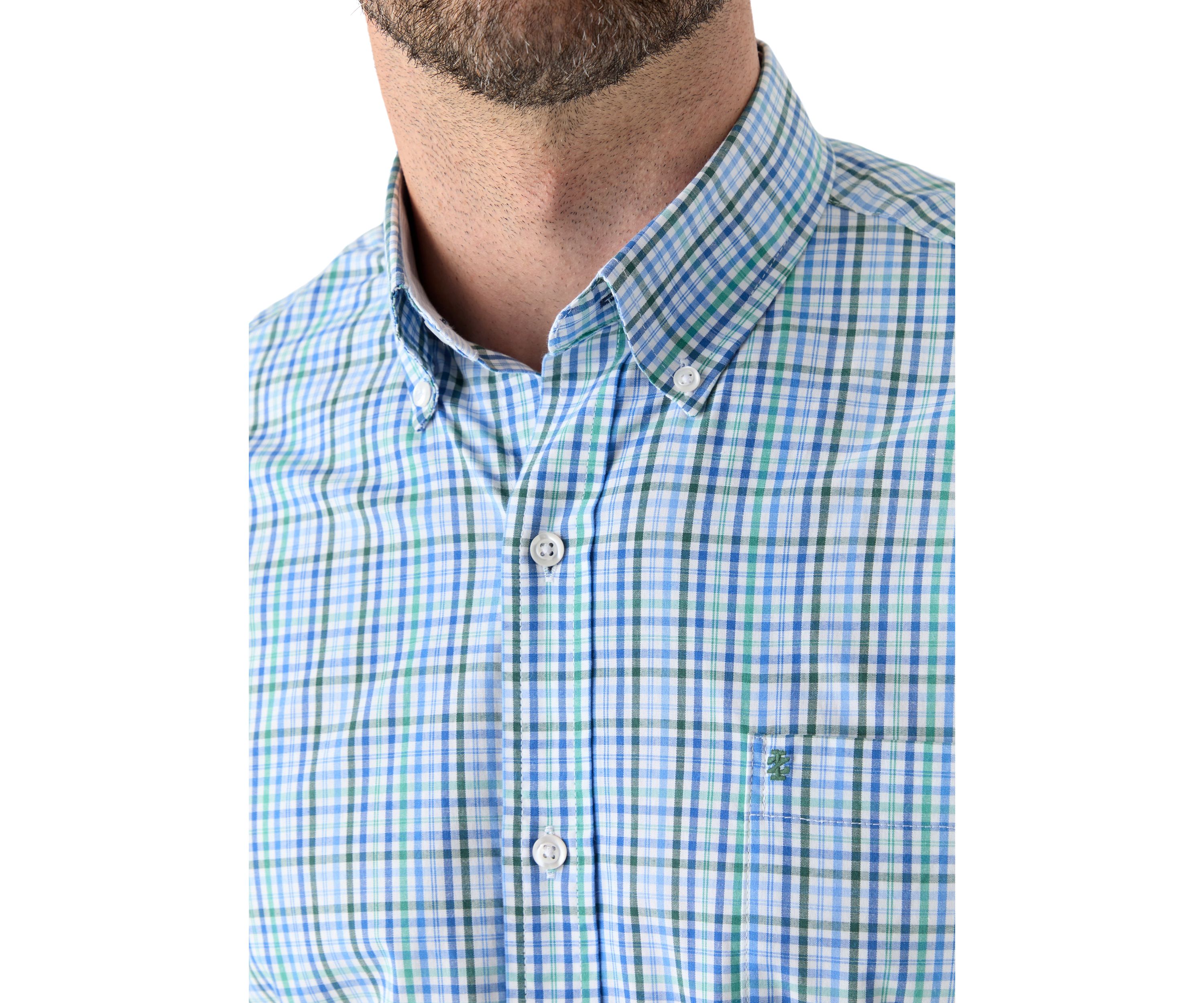  Long Sleeve Plaid Button Down Shirt 