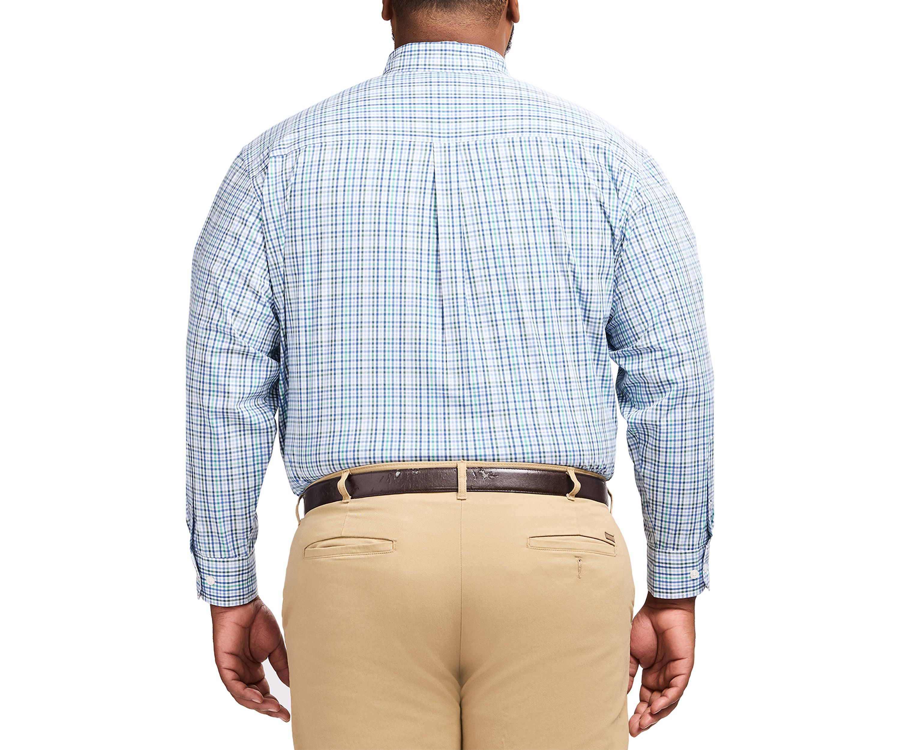 Big & Tall Long Sleeve Performance Comfort Woven Shirt 
