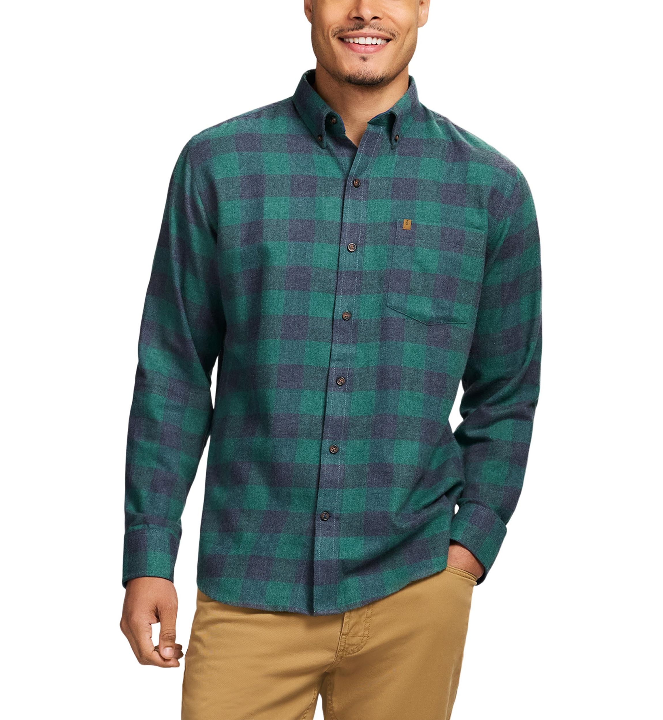 Stratton Flannel Long Sleeve Button Down Shirt