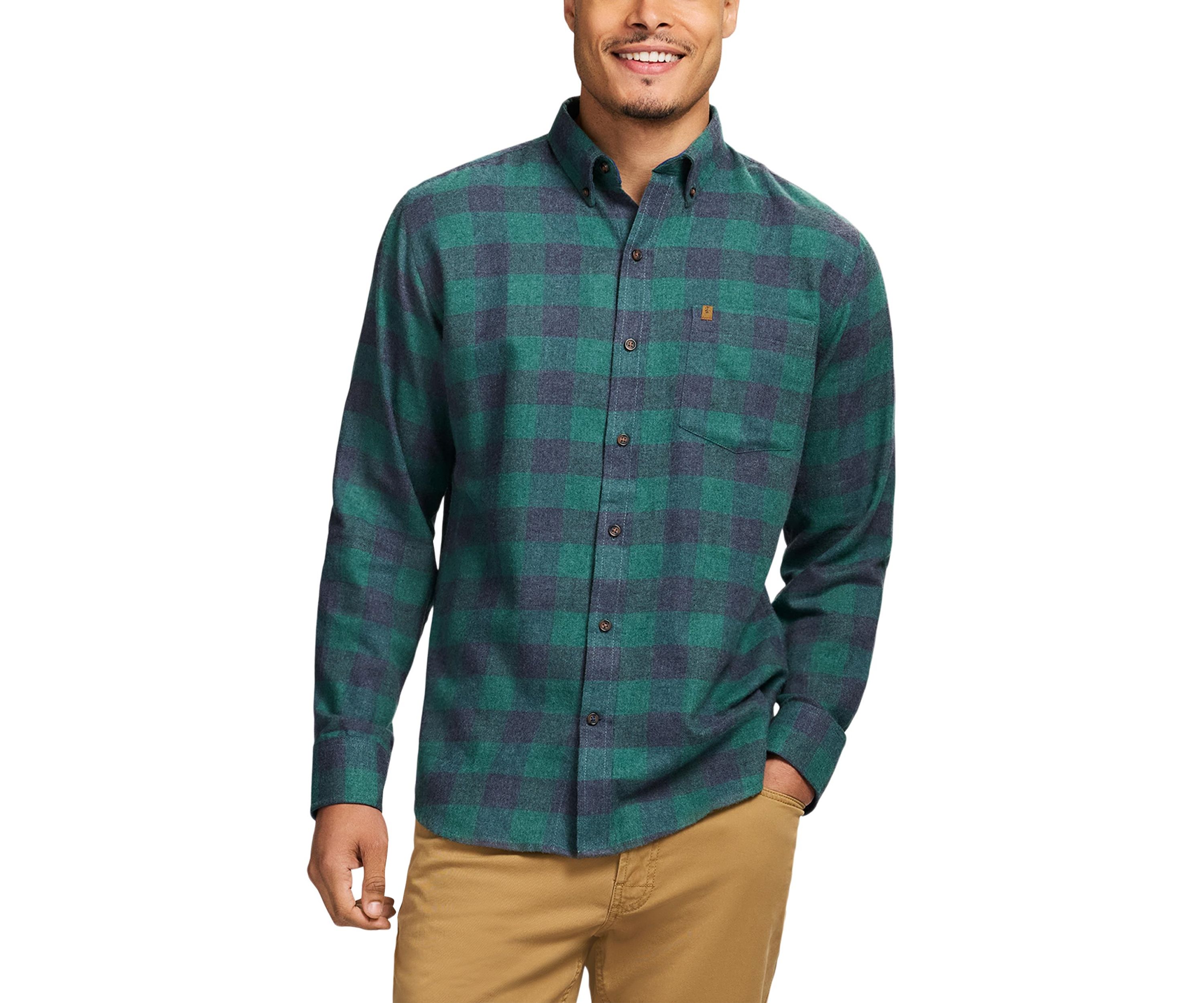 Stratton Flannel Long Sleeve Button Down Shirt