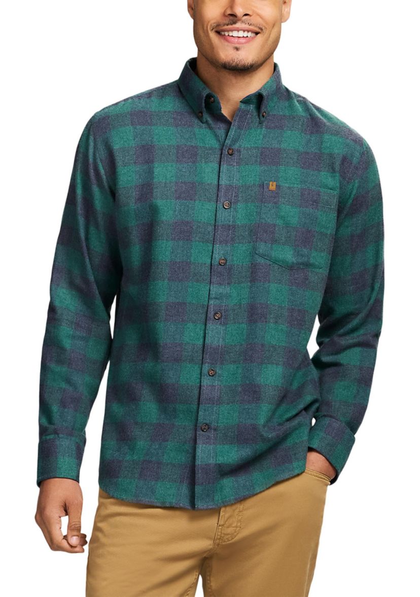Stratton Flannel Long Sleeve Button Down Shirt