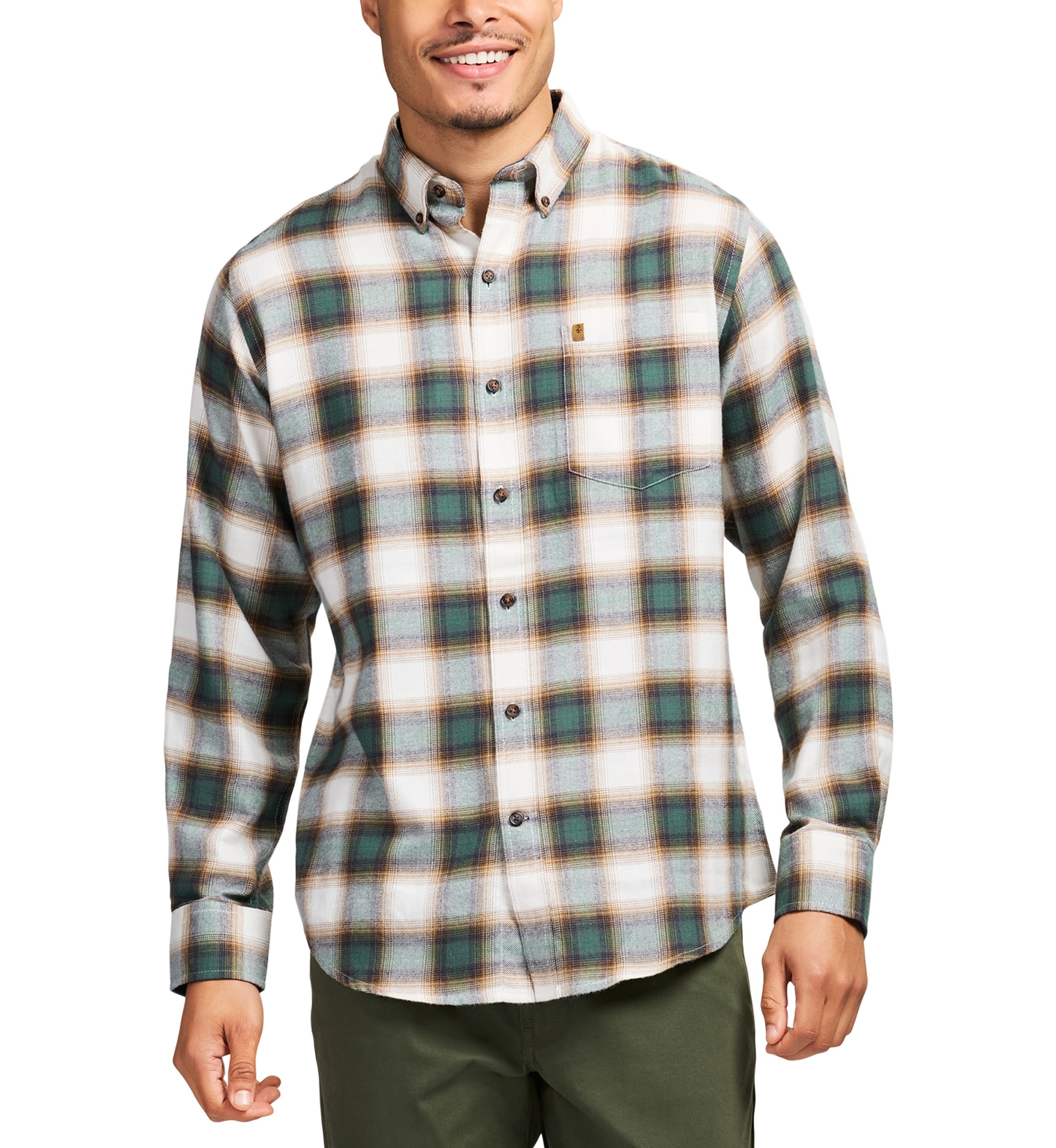 Stratton Flannel Long Sleeve Button Down Shirt