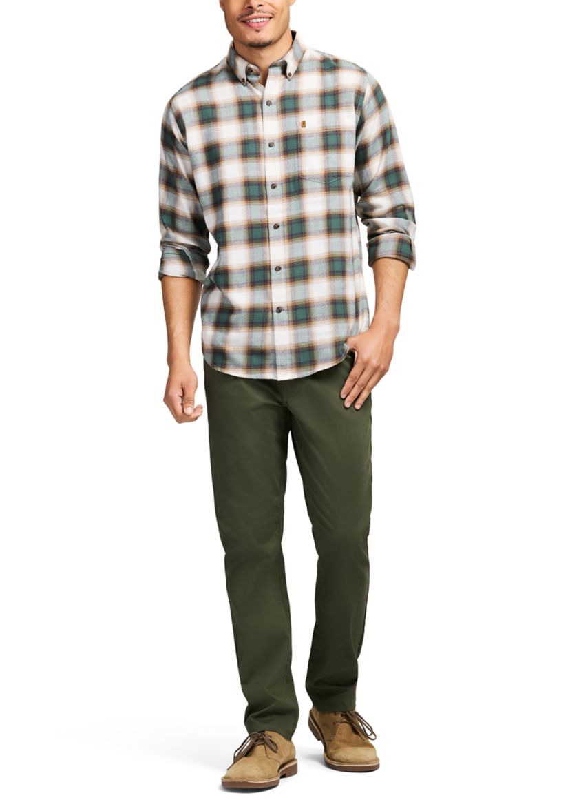 Stratton Flannel Long Sleeve Button Down Shirt