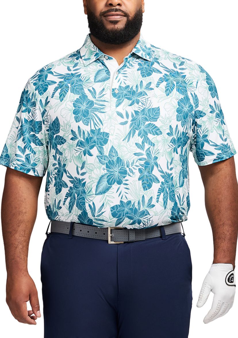 Big & Tall Swingflex Elite Printed Golf Polo Shirt