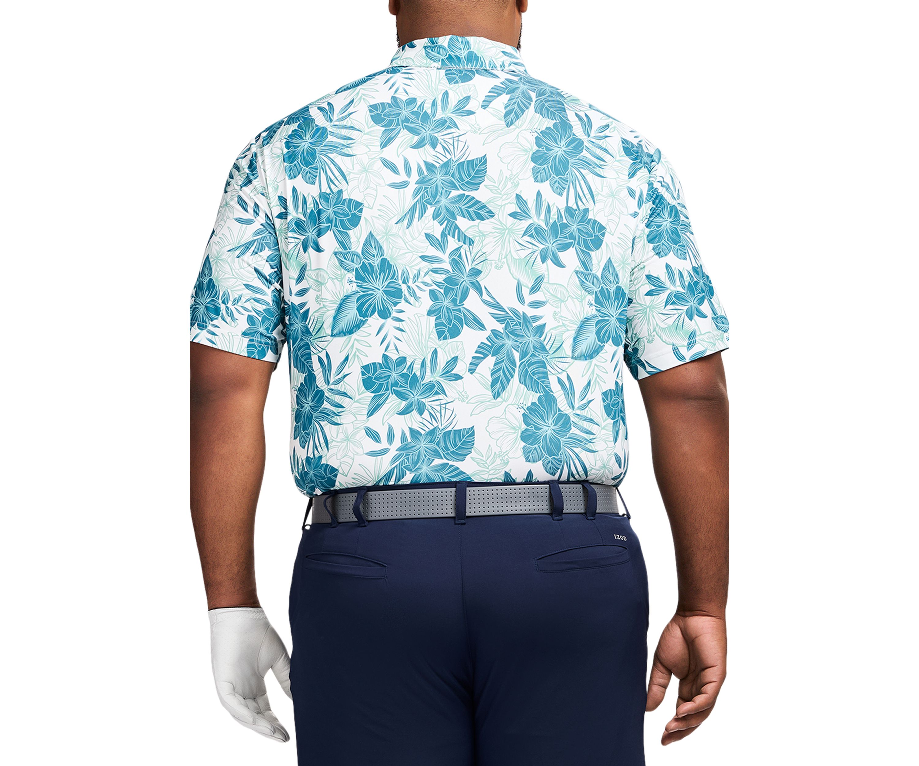 Big & Tall Swingflex Elite Printed Golf Polo Shirt