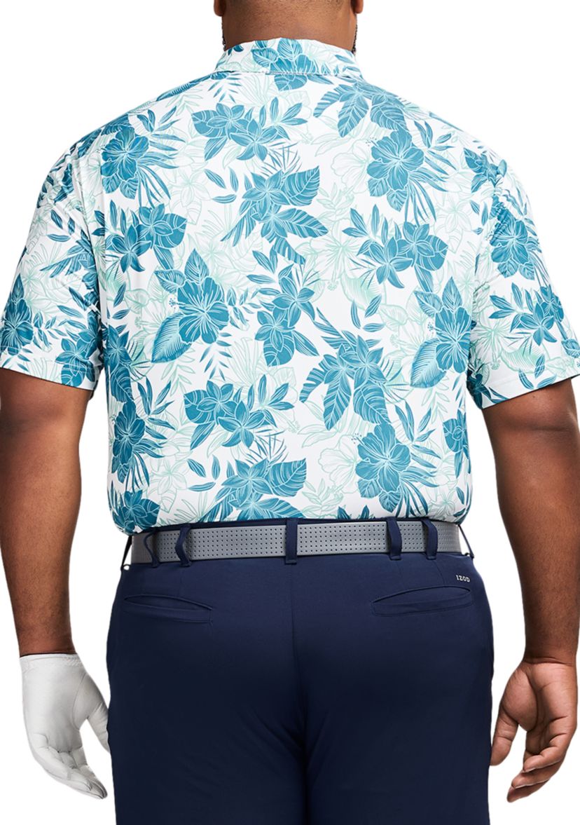 Big & Tall Swingflex Elite Printed Golf Polo Shirt