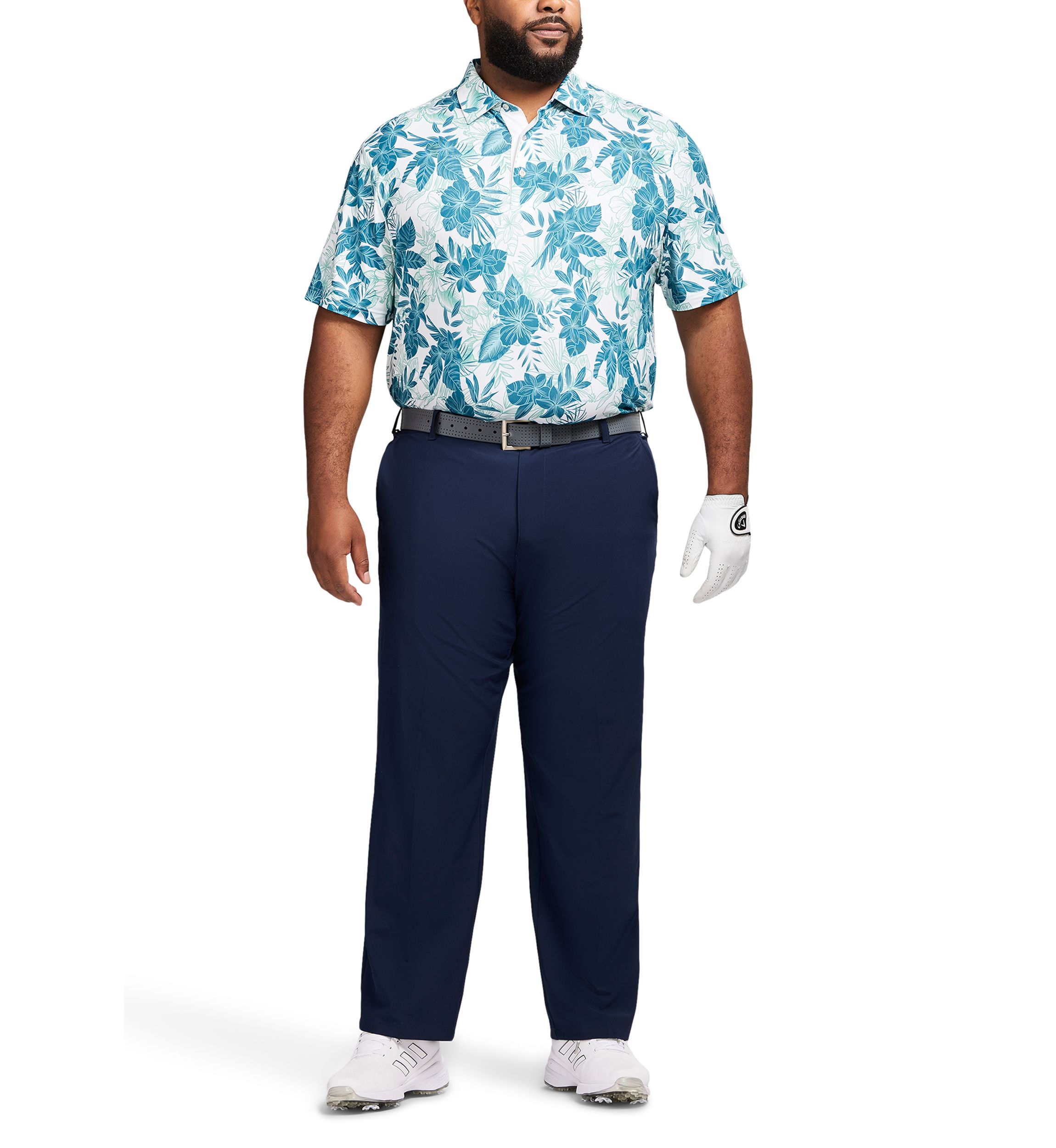 Big & Tall Swingflex Elite Printed Golf Polo Shirt