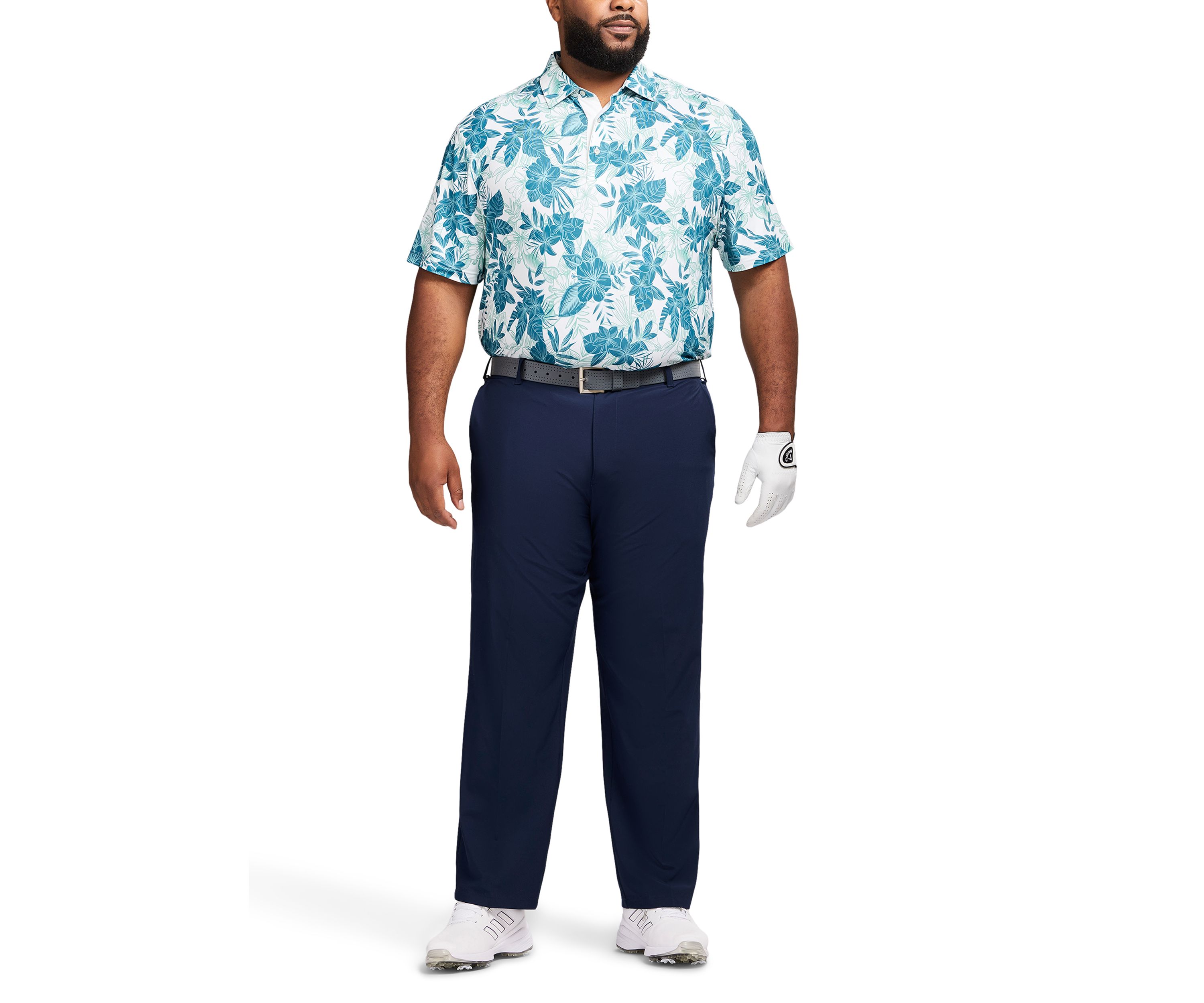 Big & Tall Swingflex Elite Printed Golf Polo Shirt