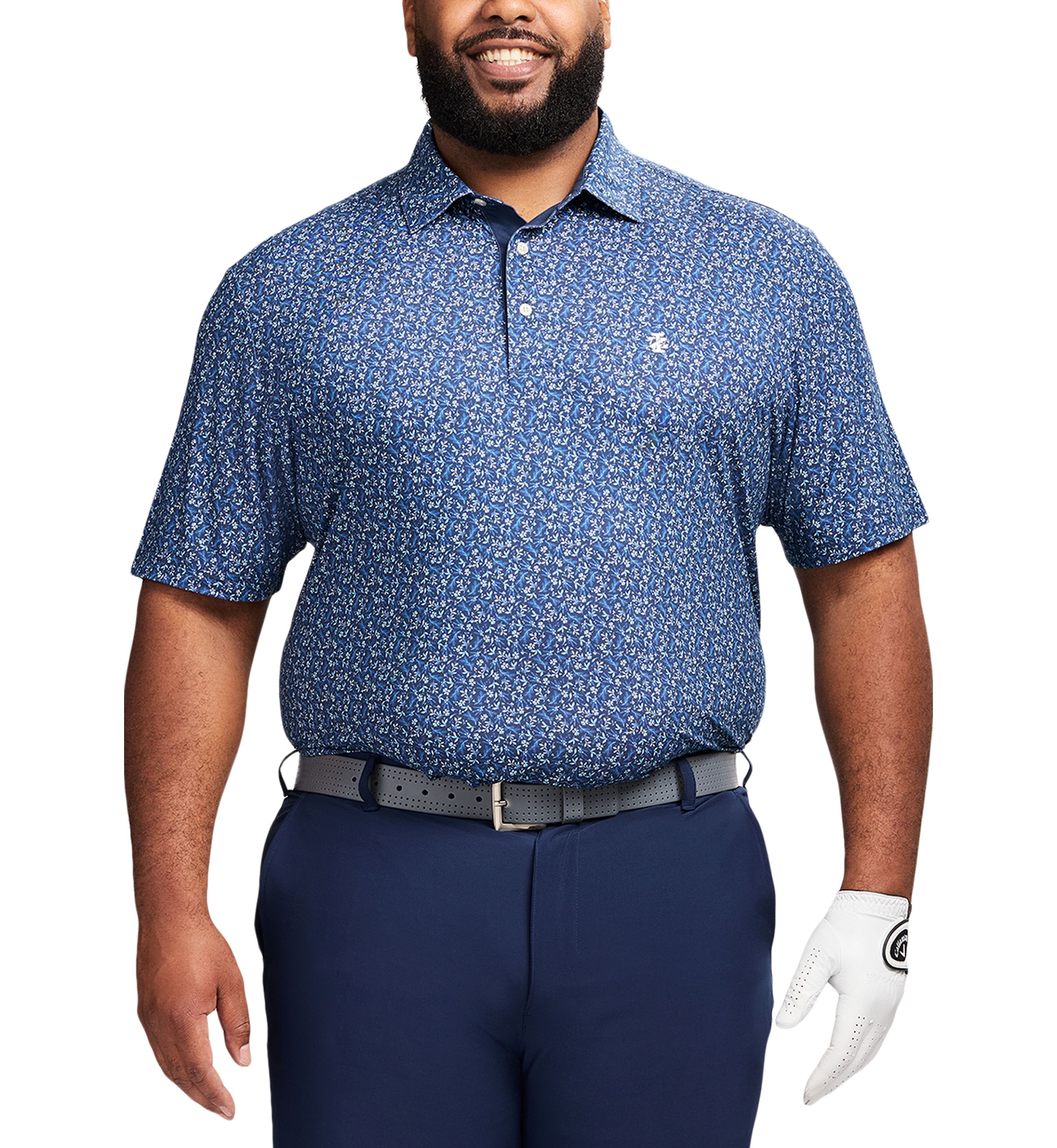 Big & Tall SwingFlex Elite Printed Polo Shirt 