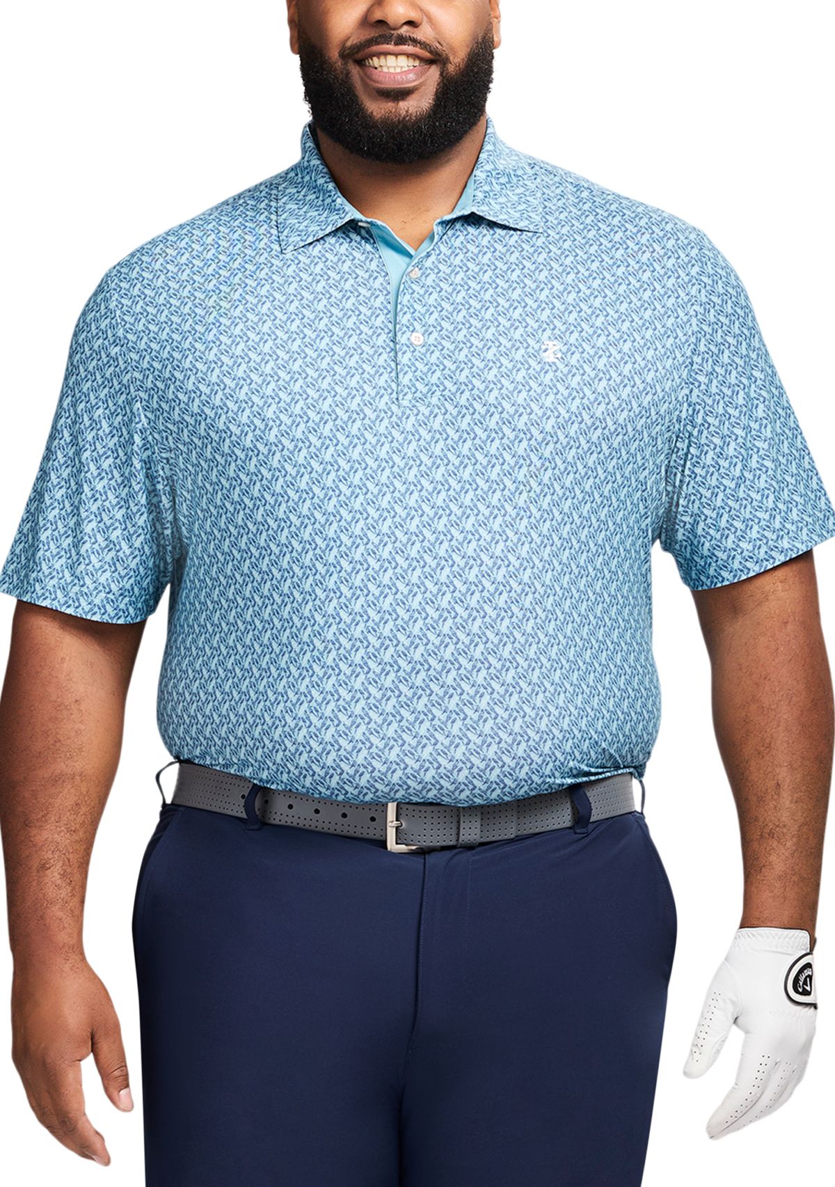 Big & Tall  SwingFlex Elite Printed Polo Shirt 