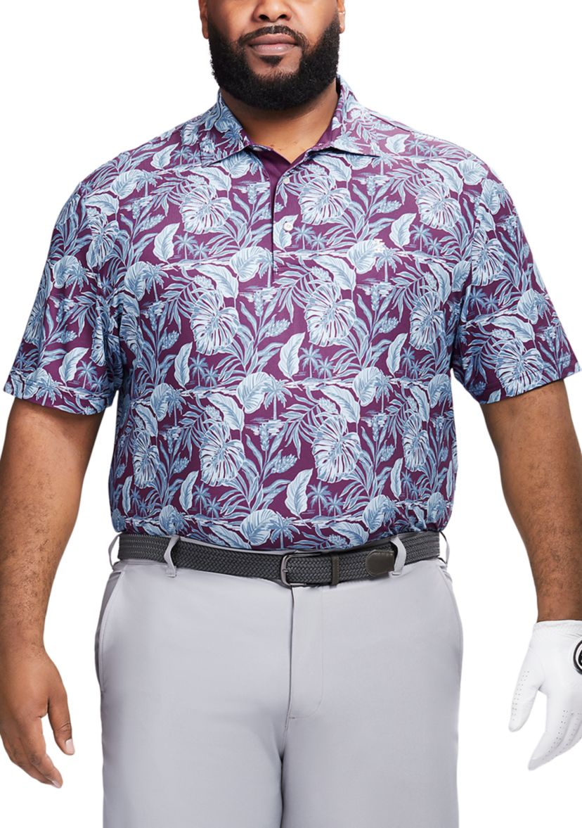 Big & Tall Golf Swingflex Elite Printed Polo
