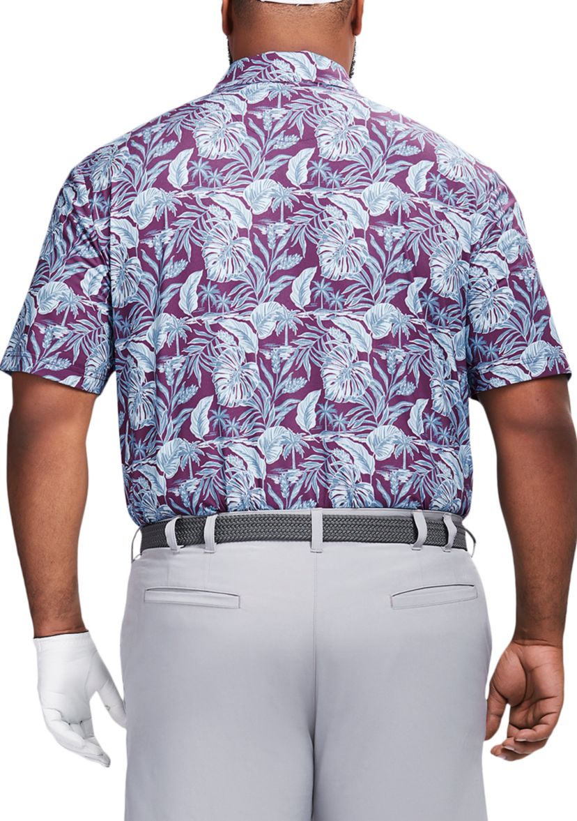 Big & Tall Golf Swingflex Elite Printed Polo