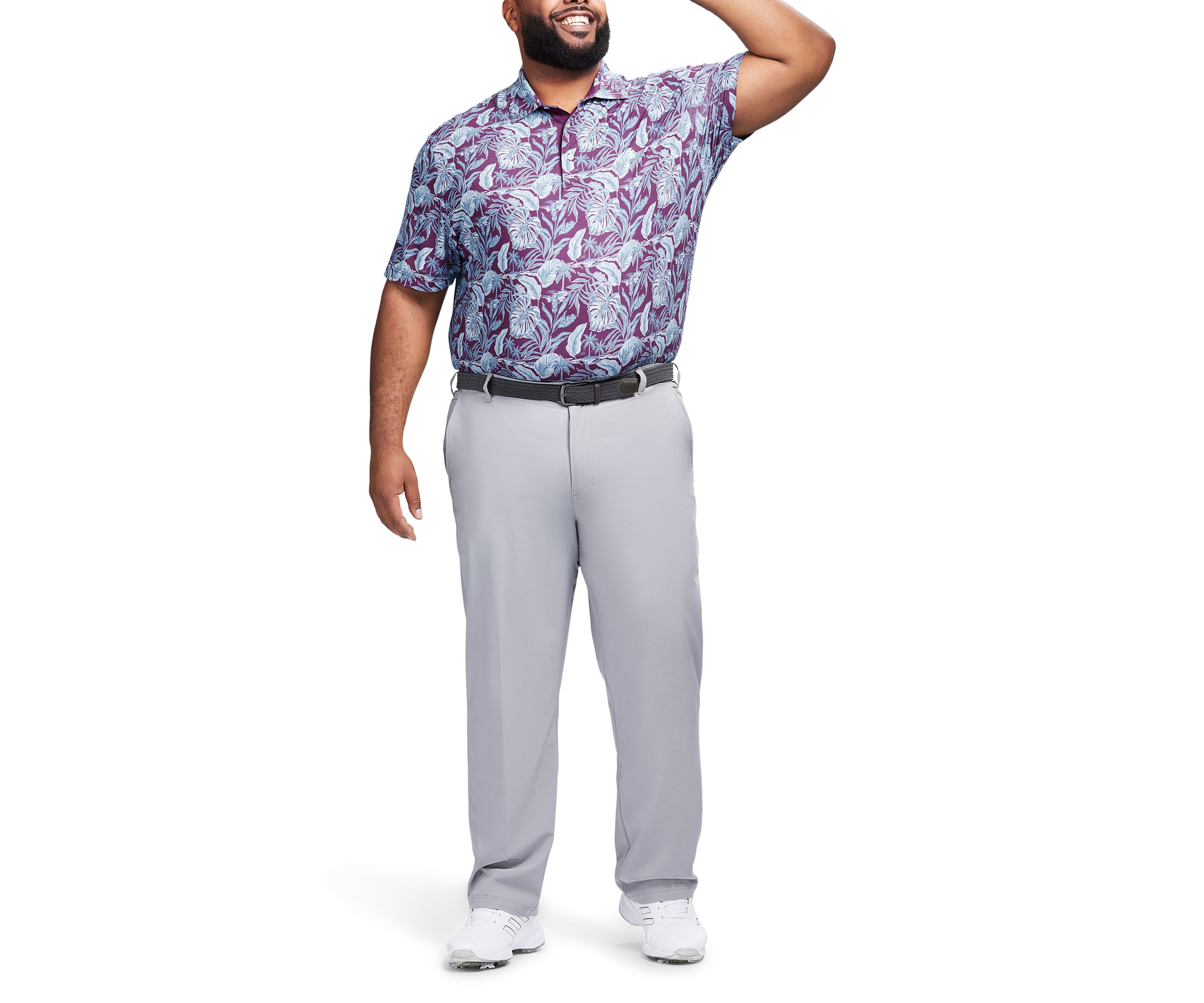Big & Tall Golf Swingflex Elite Printed Polo