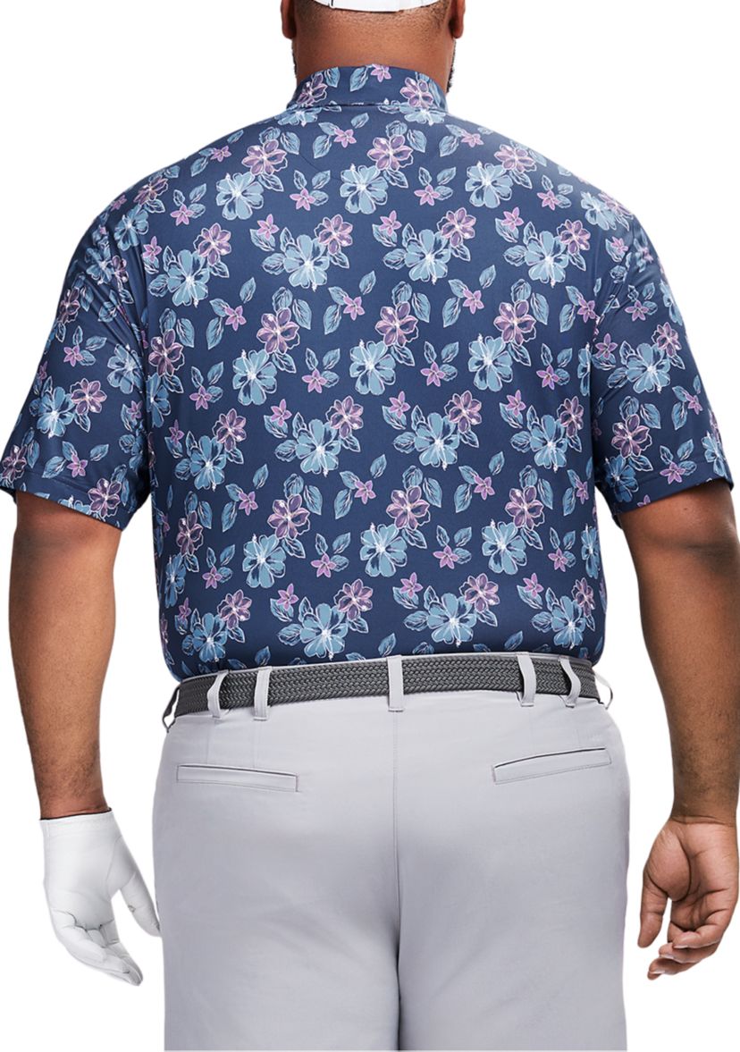 Big & Tall Golf Swingflex Elite Printed Polo
