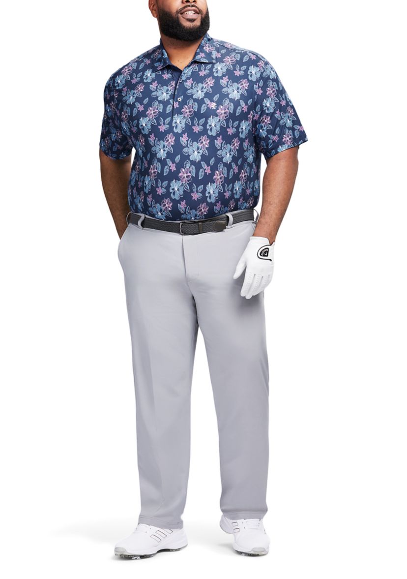 Big & Tall Golf Swingflex Elite Printed Polo