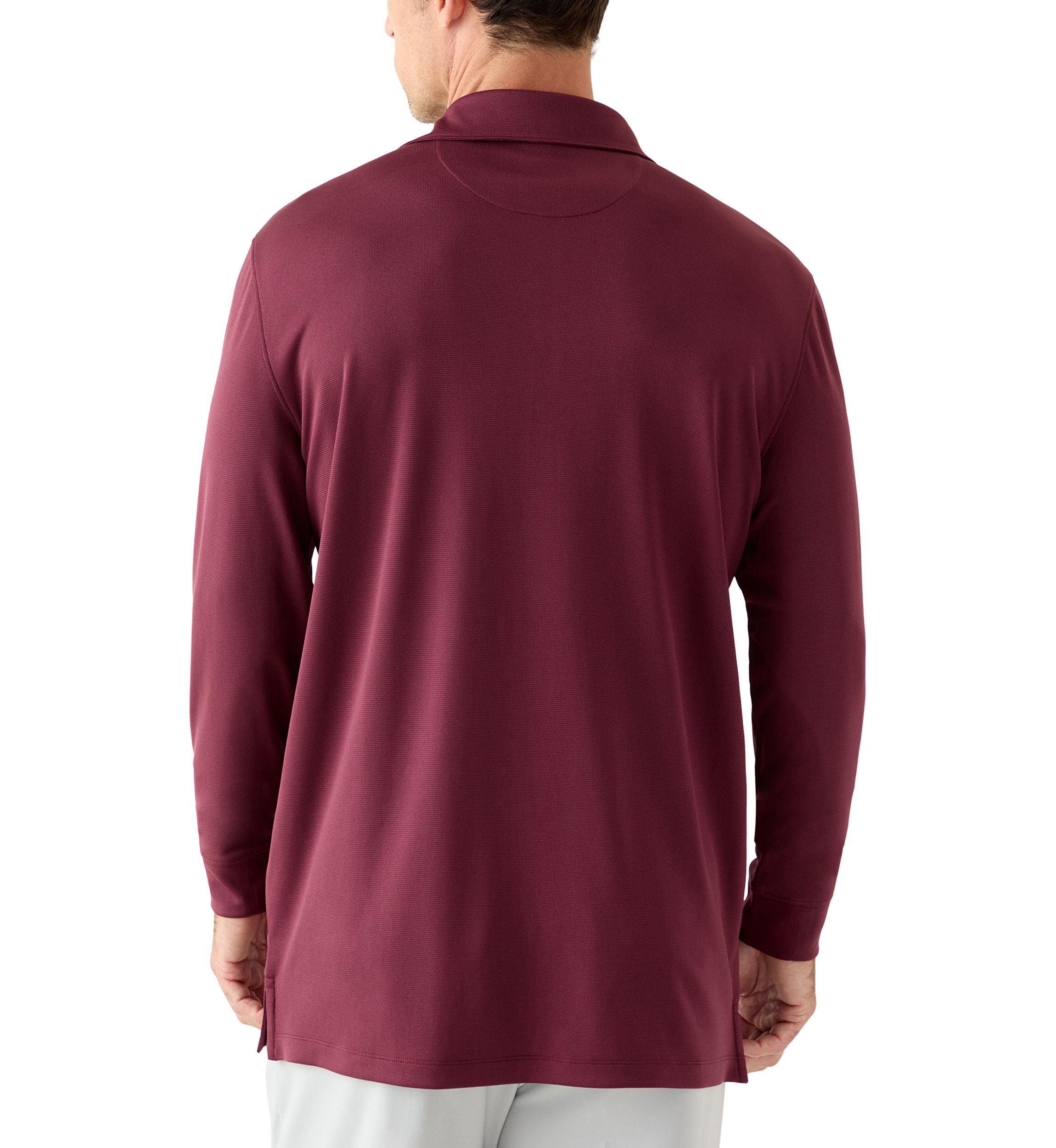 Long Sleeve Solid Polo