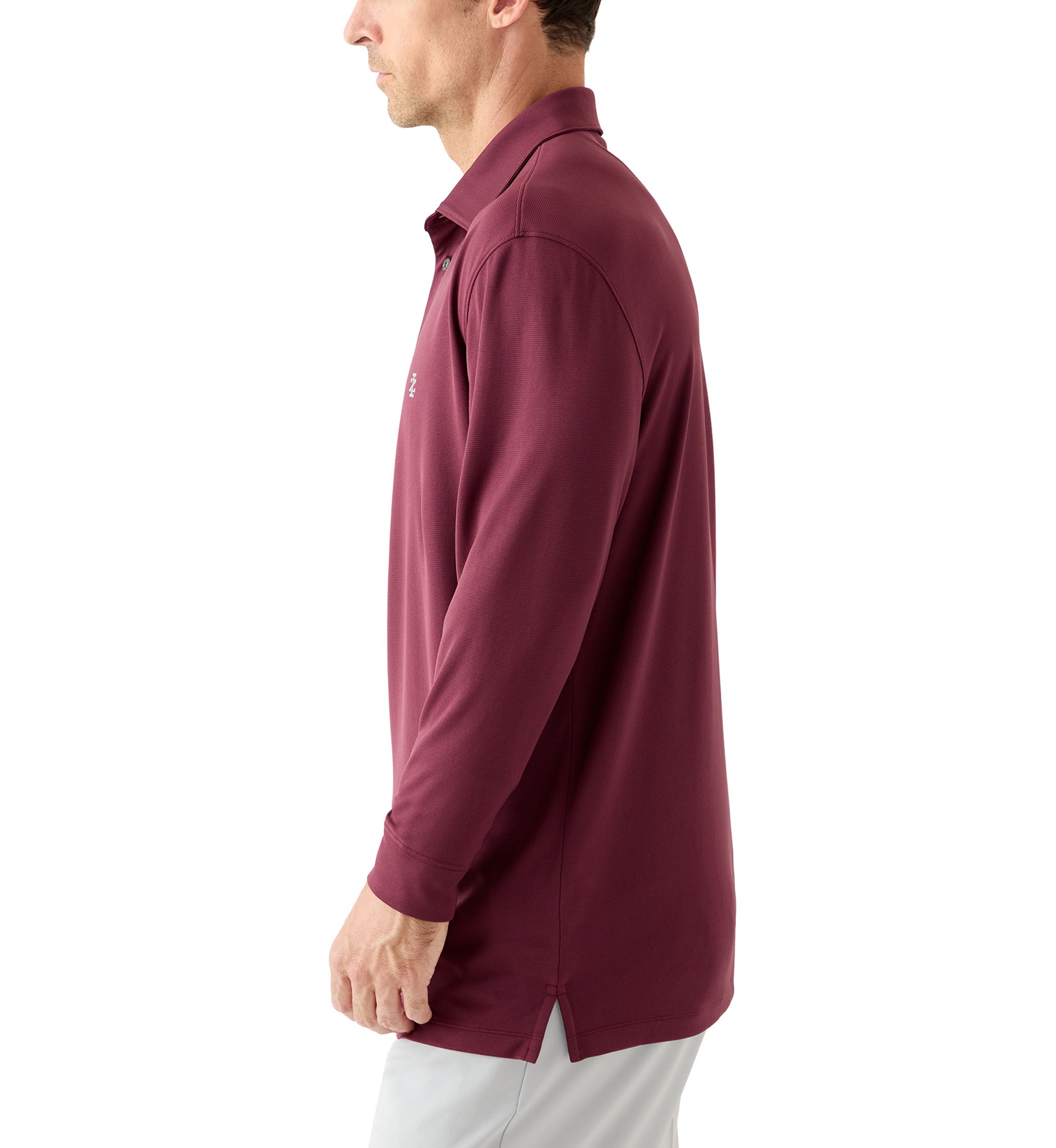 Long Sleeve Solid Polo