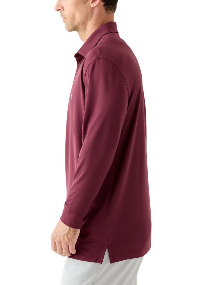 Long Sleeve Solid Polo