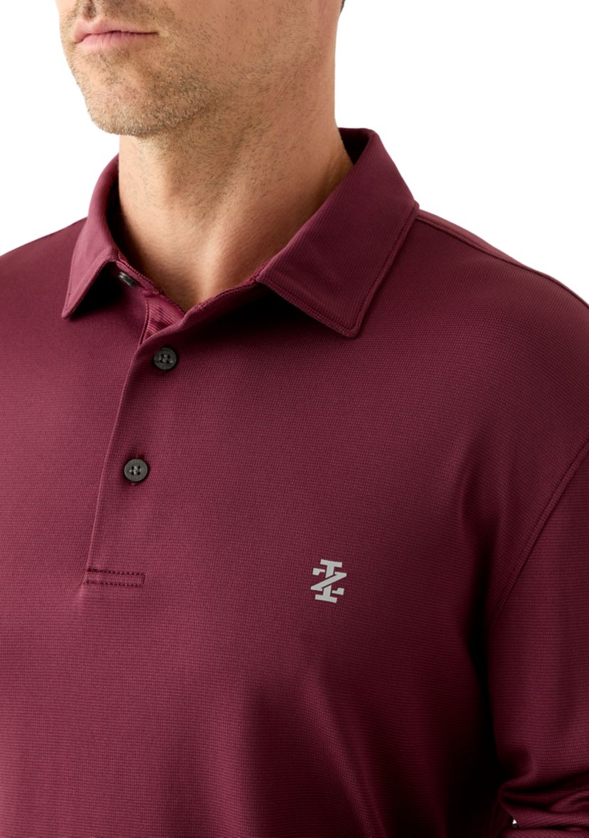 Long Sleeve Solid Polo