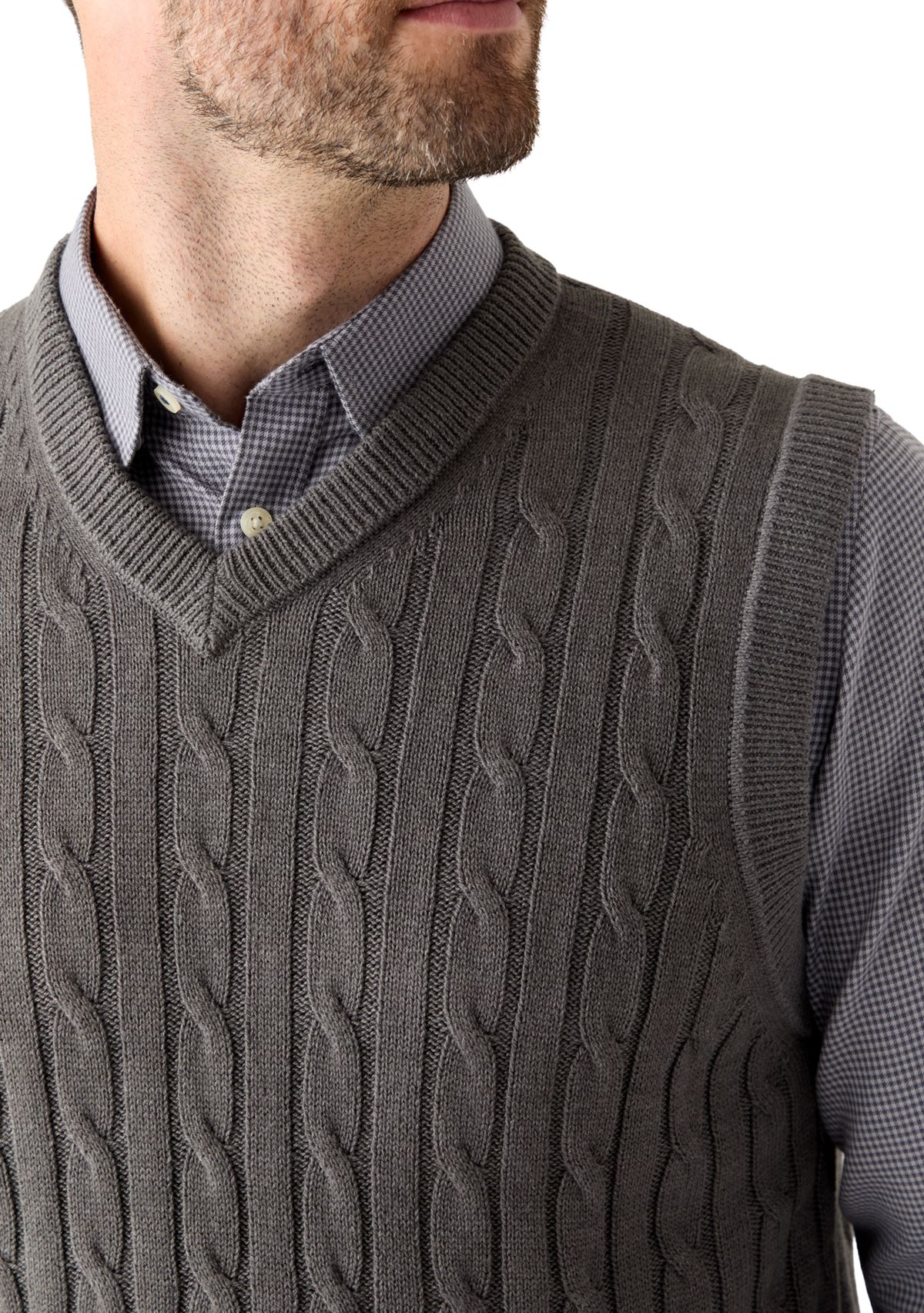 Cable Sweater Vest