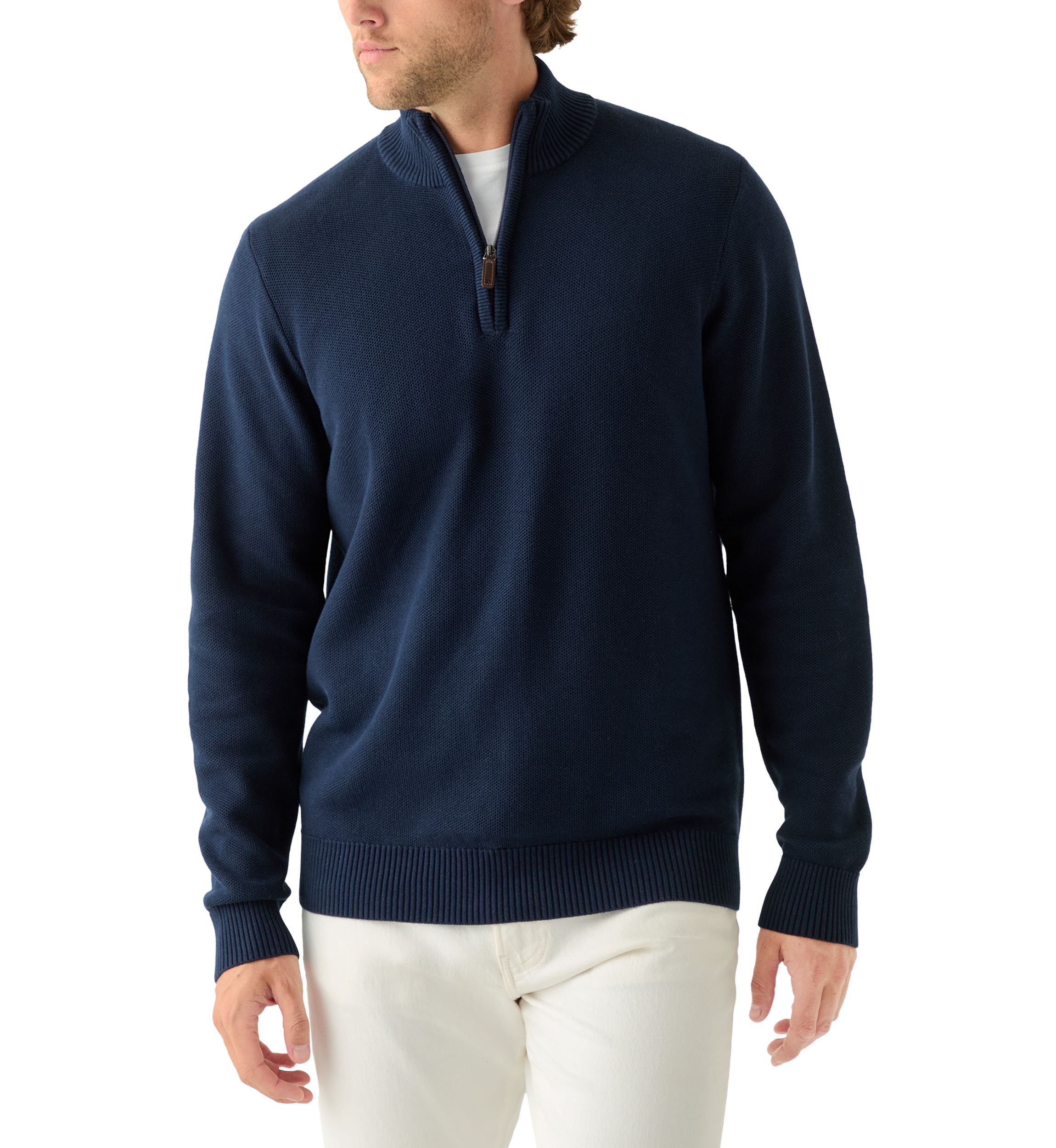 Honeycomb Quarter Zip Sweater 