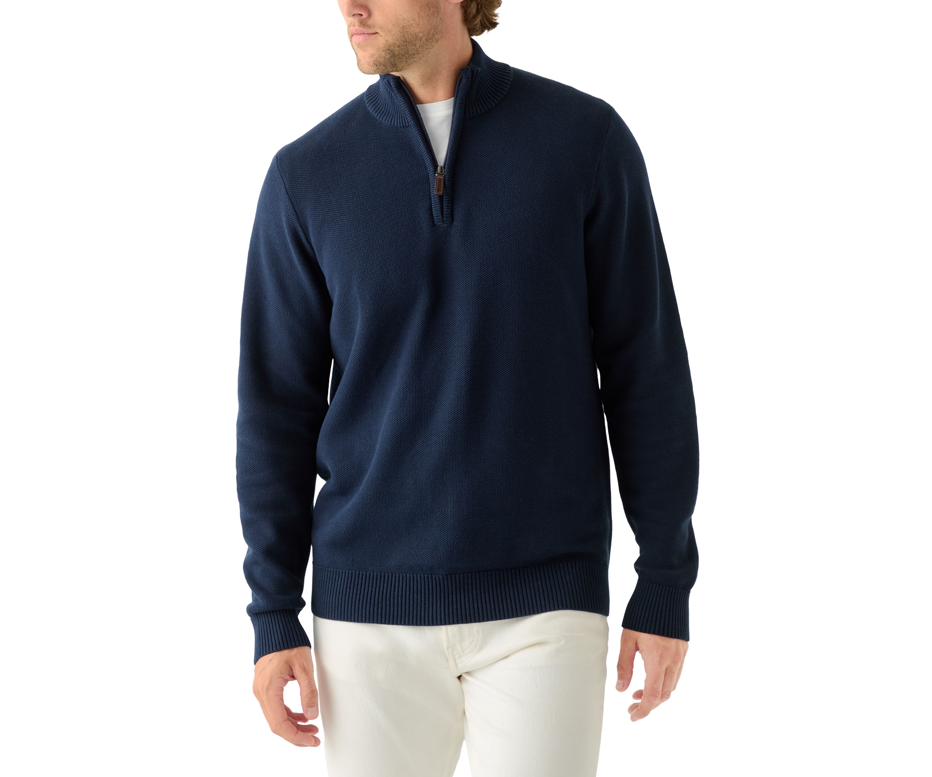 Honeycomb Quarter Zip Sweater 