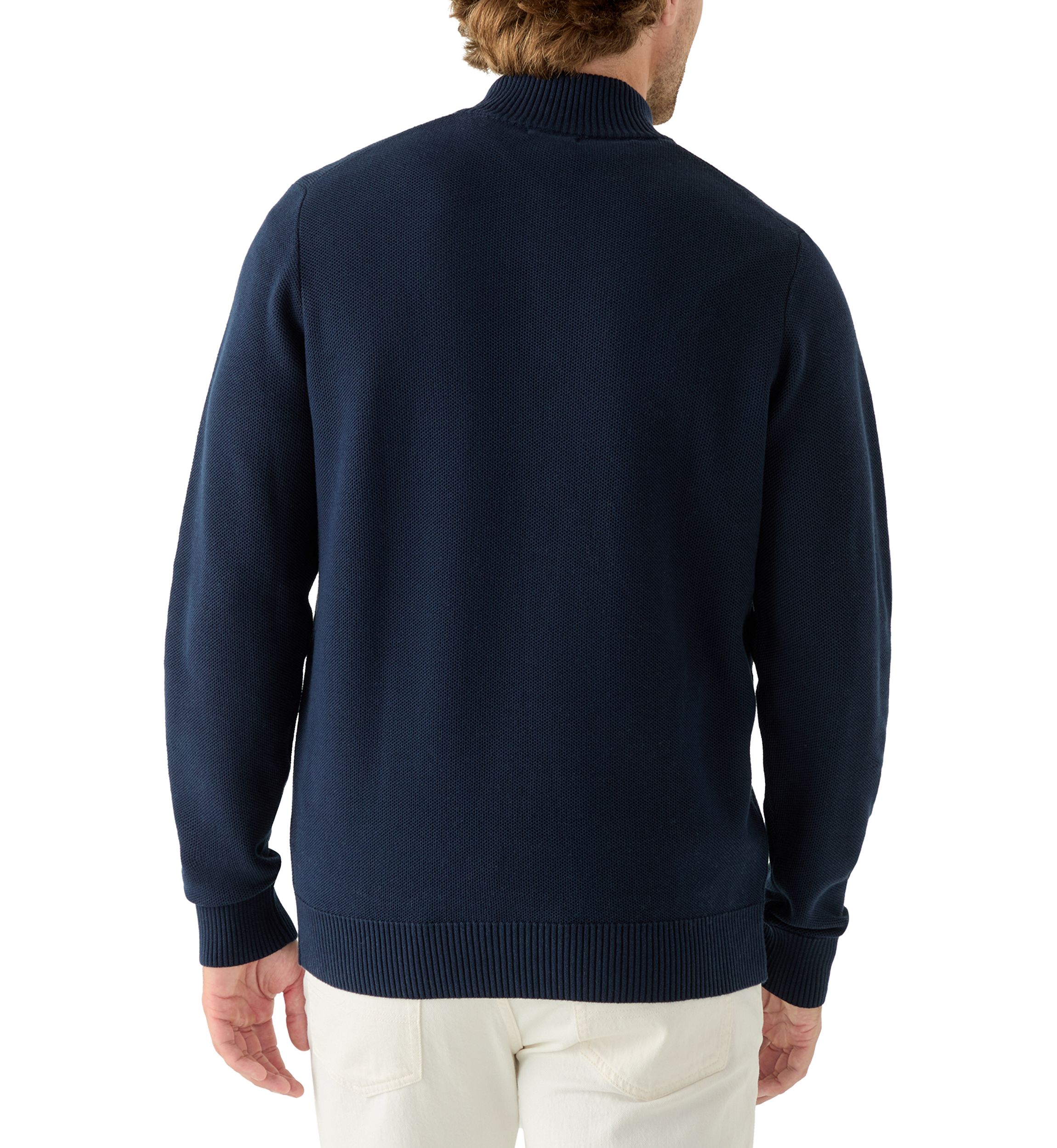 Honeycomb Quarter Zip Sweater 