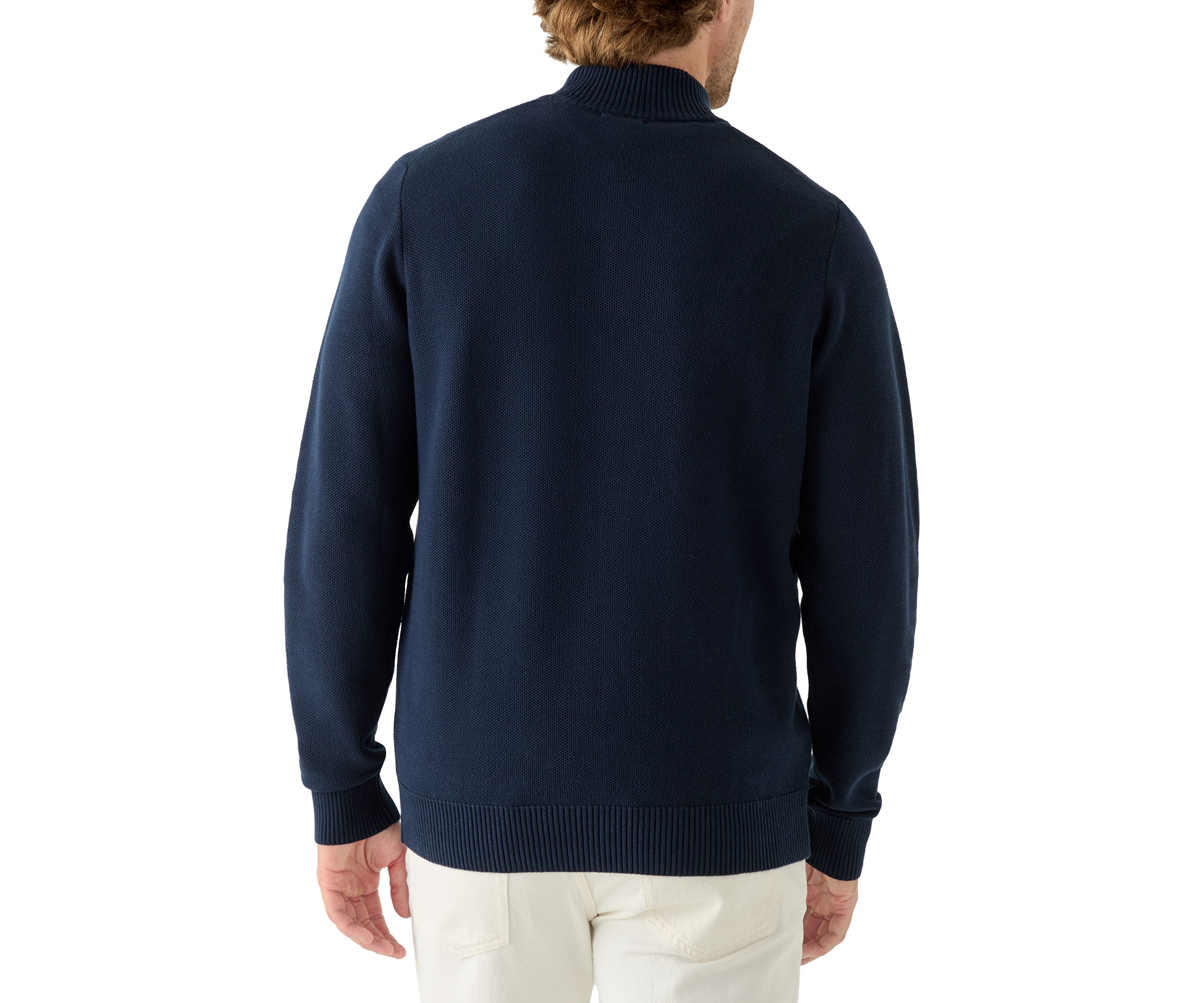 Honeycomb Quarter Zip Sweater 