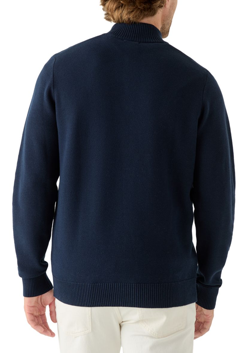 Honeycomb Quarter Zip Sweater 