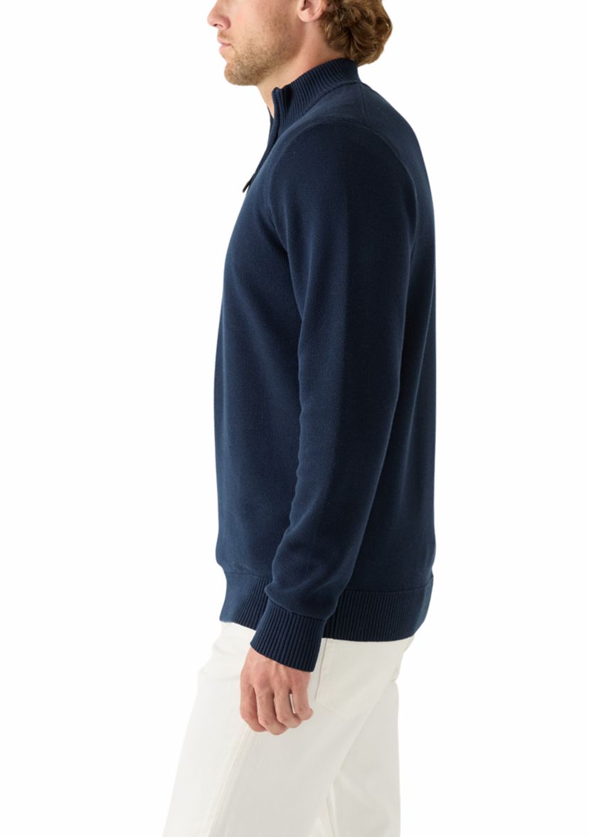 Honeycomb Quarter Zip Sweater 