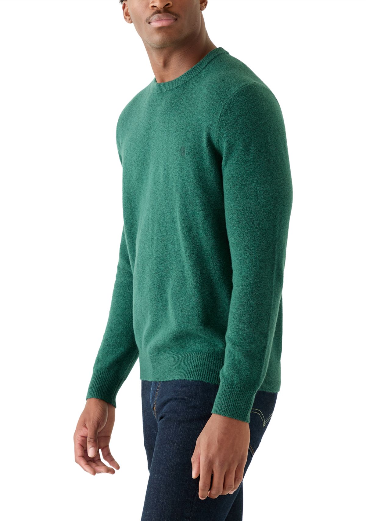 7 Gauge Soft Yarn Crew Neck Sweater 