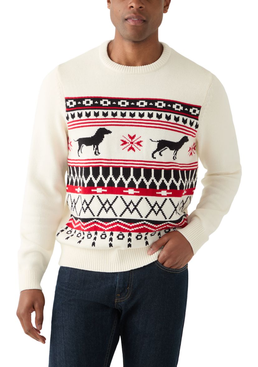 Holiday Fair Isle Crew Neck Sweater