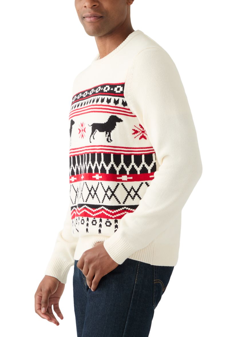 Holiday Fair Isle Crew Neck Sweater