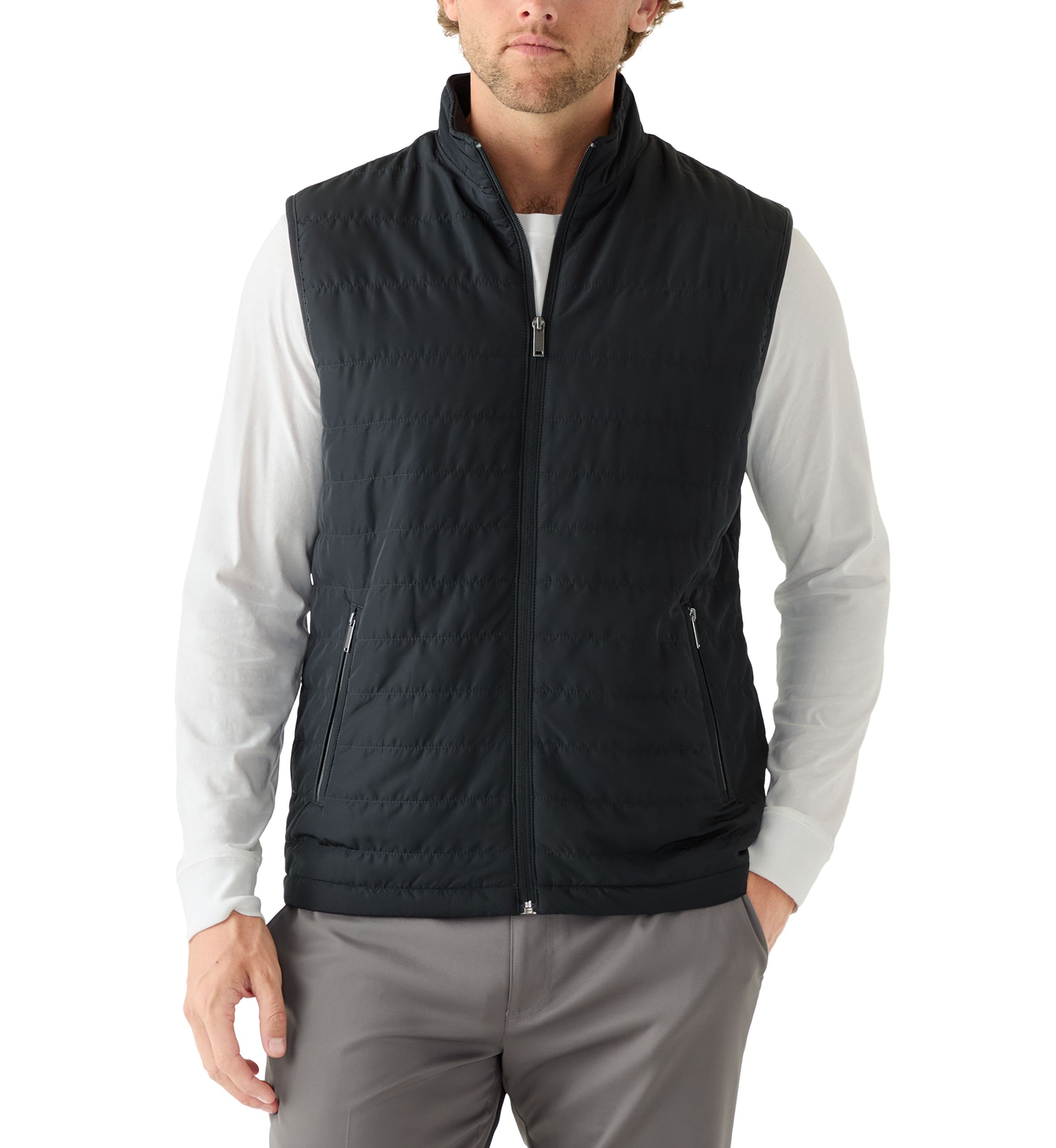 Lux Horizontal Quilted Vest 