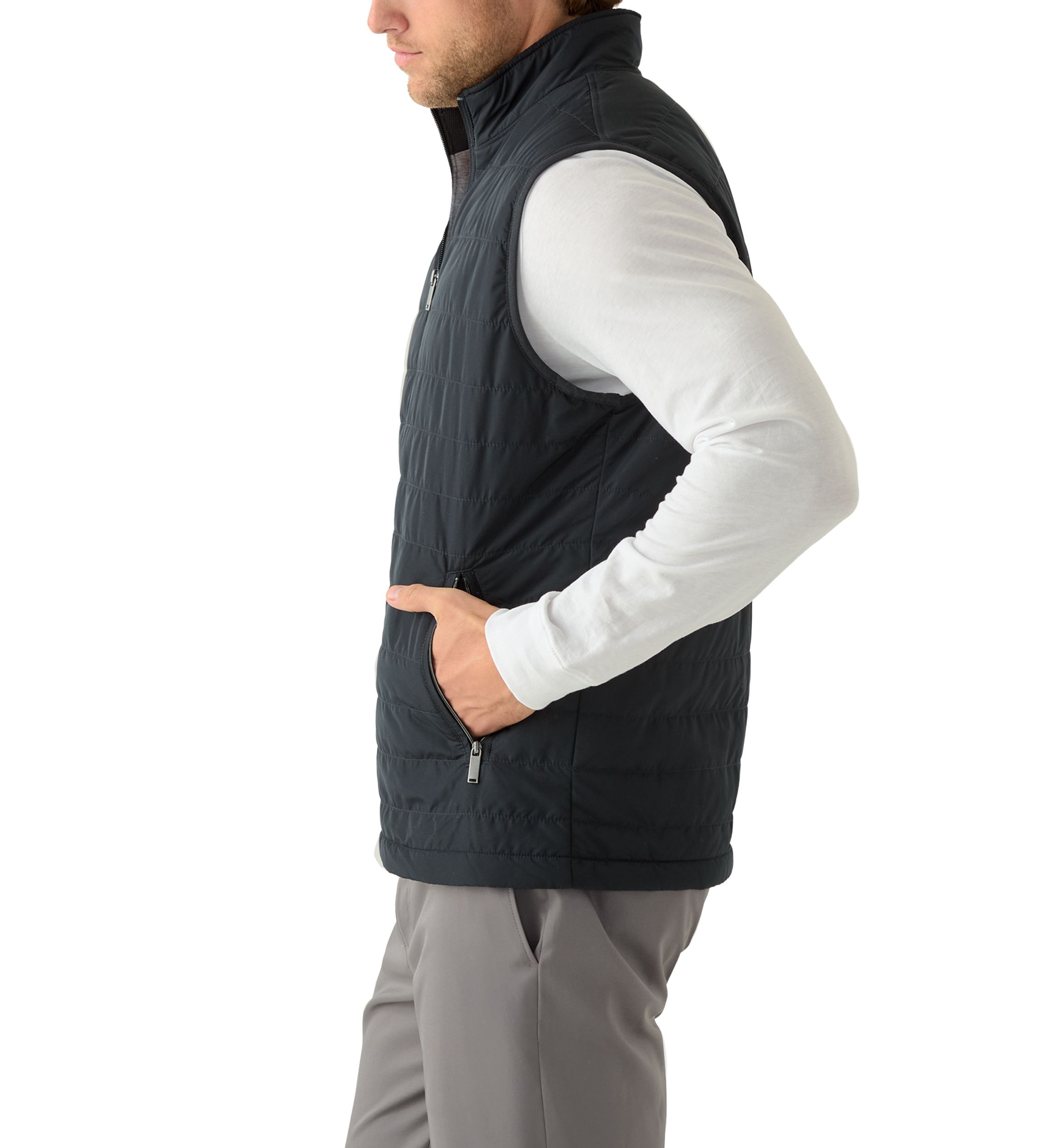 Lux Horizontal Quilted Vest 