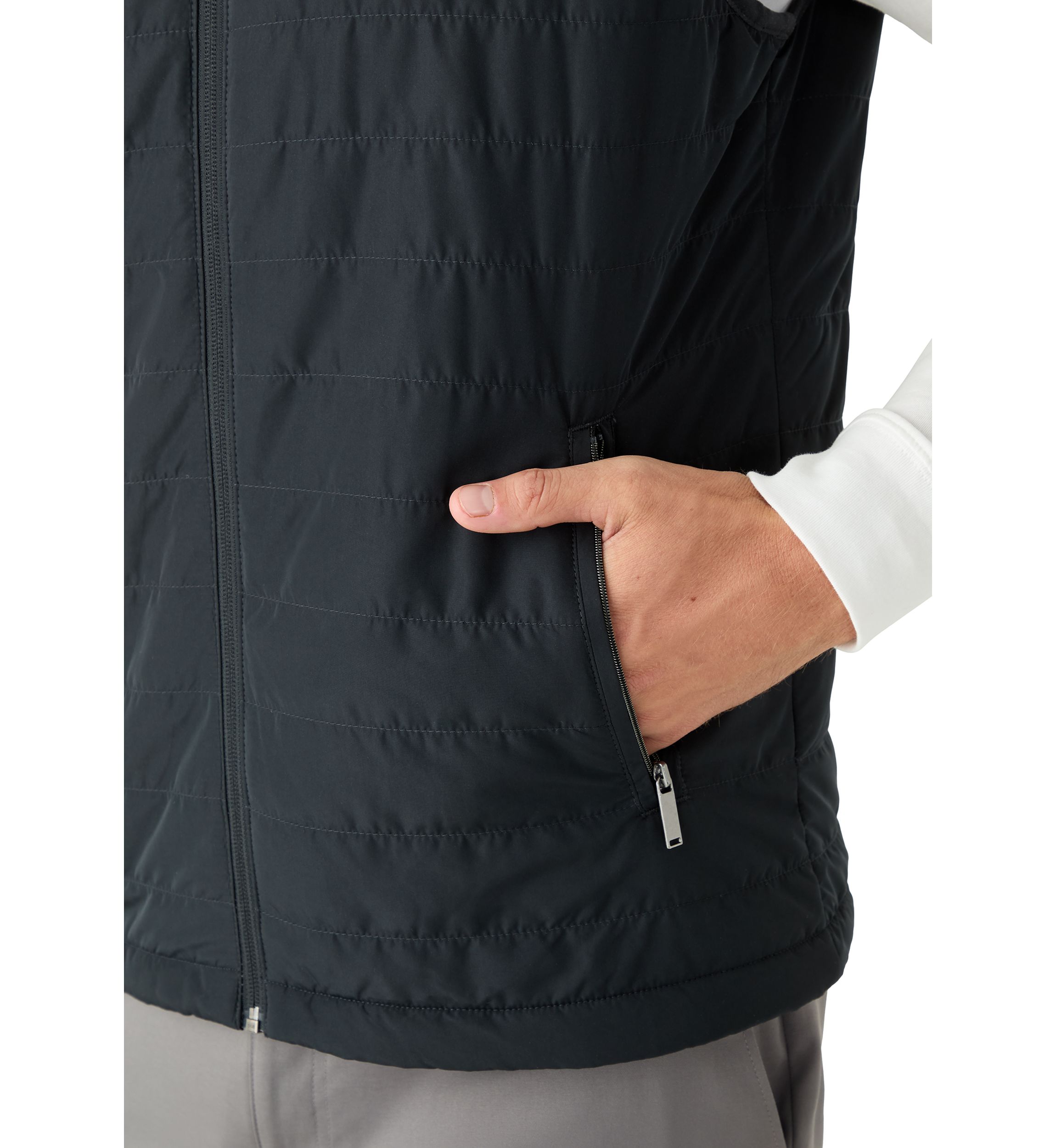 Lux Horizontal Quilted Vest 