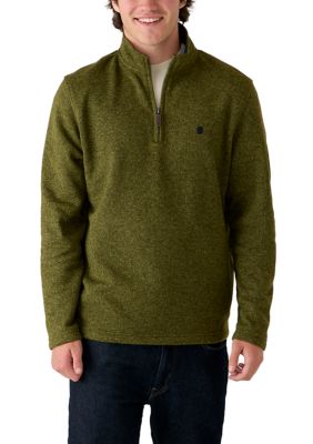 IZOD Men's Sweater Fleece 1/4 Zip Pullover