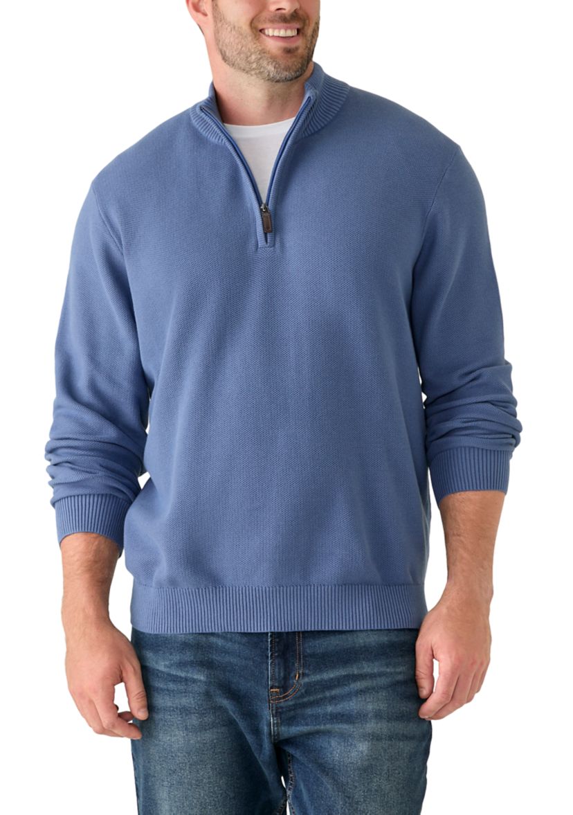 IZOD Big & Tall Honeycomb 1/4 Zip Sweater | Belk