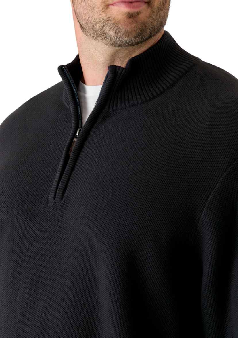 IZOD Big & Tall Honeycomb 1/4 Zip Sweater | Belk