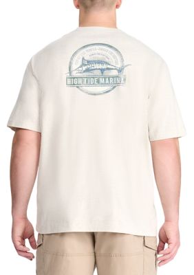 XLT BIG AND TALL IZOD Saltwater High Tide Marina Fishing T-Shirt