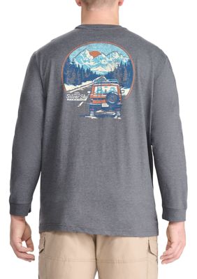 The North Face Men's Long-Sleeve Graphic Injection Tee, Mens North Face T  Shirts