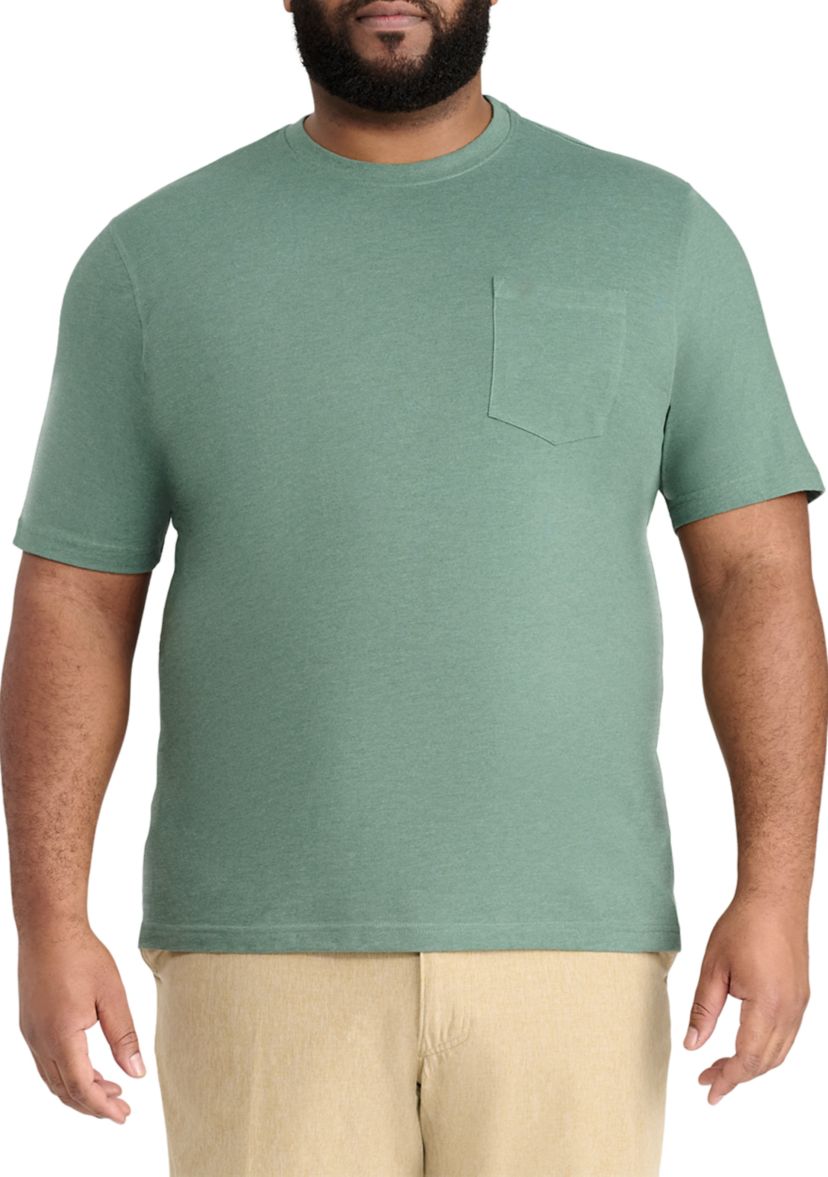 Big & Tall Short Sleeve Saltwater Solid Pocket T-Shirt