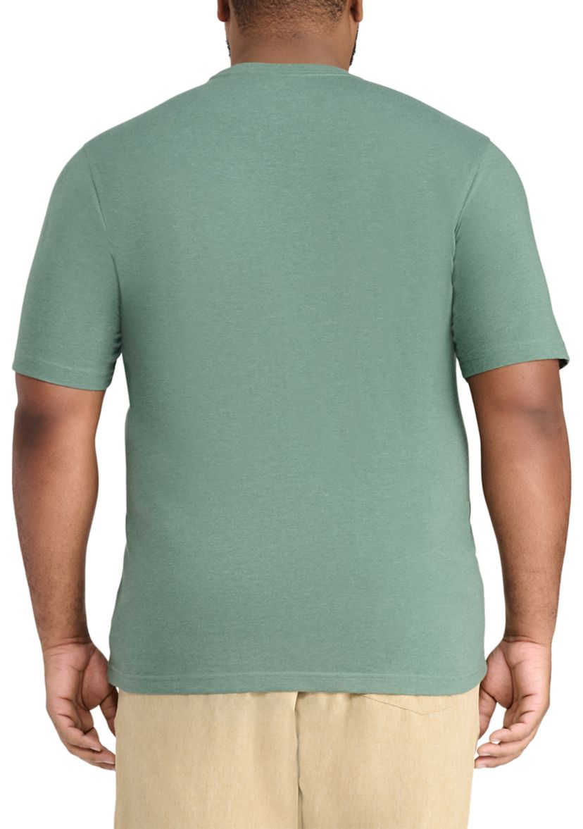 Big & Tall Short Sleeve Saltwater Solid Pocket T-Shirt