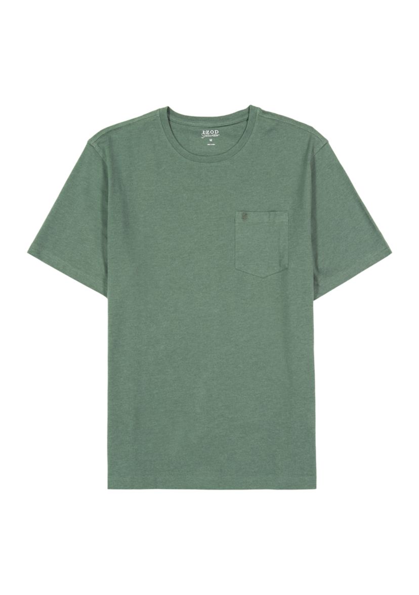 Big & Tall Short Sleeve Saltwater Solid Pocket T-Shirt