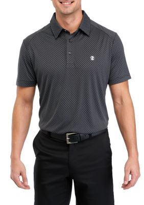 Mesh Jacquard Polo Shirt